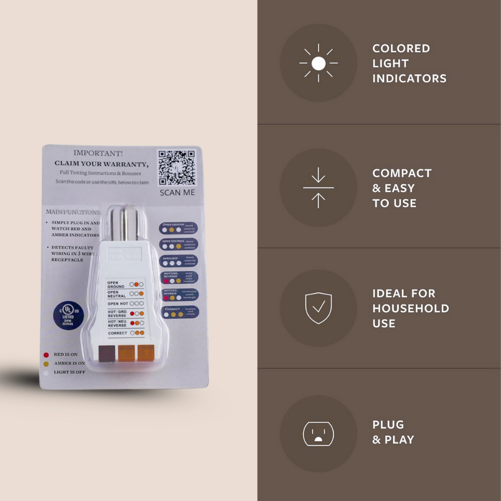 Grounding Source™️ Grounding Outlet Tester